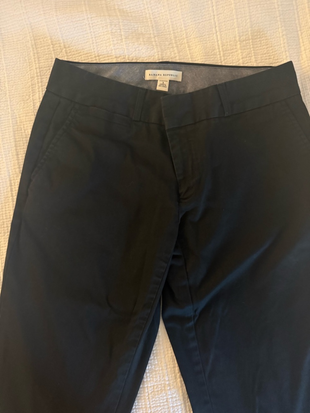 Banana Republic Black Straight-Leg Women's Pants